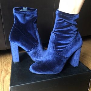 Blue Velvet booties
